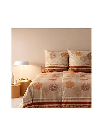 BASSETTI | Satin Bettwäsche  70x90cm / 140x200cm FLORENCE Rot | 